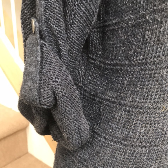 Armani Exchange grey silk/cotton blend tunic/sweater - Picture 4 of 8